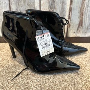 Zara Trafaluc collection patent leather size 39